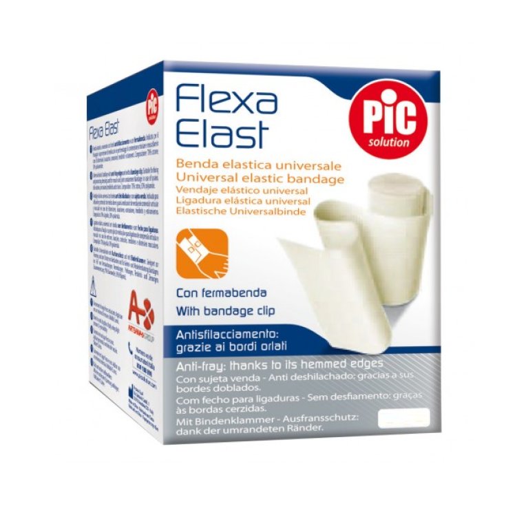 Flexa Elast 8cm x 4.5m Benda Elastica Bianca PIC