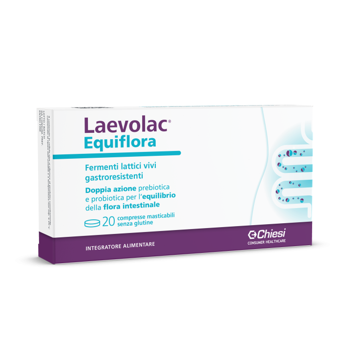 Laevolac® Equiflora Chiesi 20 Compresse Masticabili Laevolac® Equiflora Chiesi 20 Compresse Masticabili