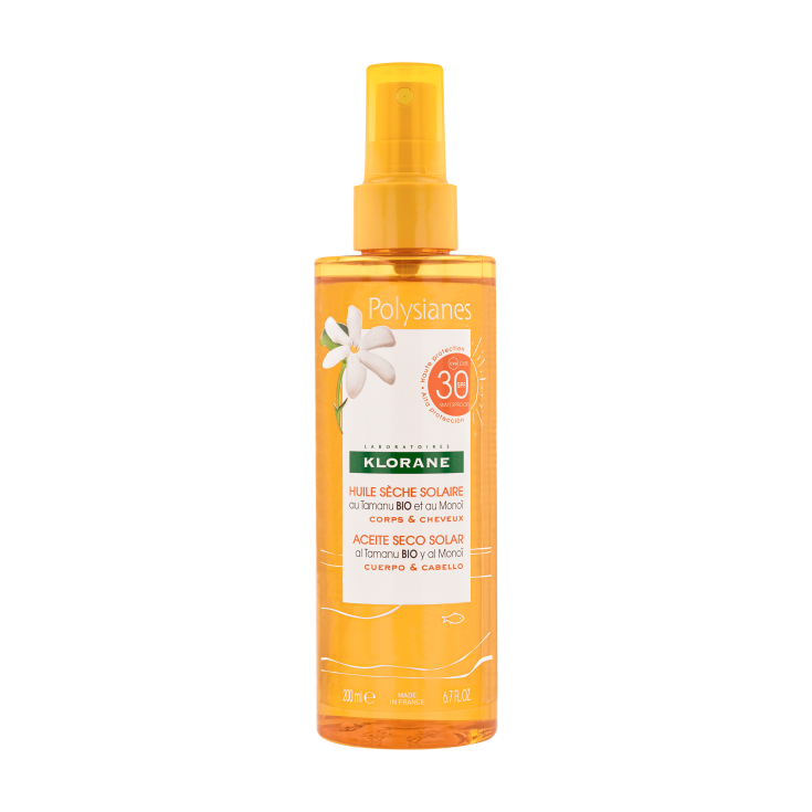 Polysianes Olio Secco Solare Spf30 Klorane 200ml
