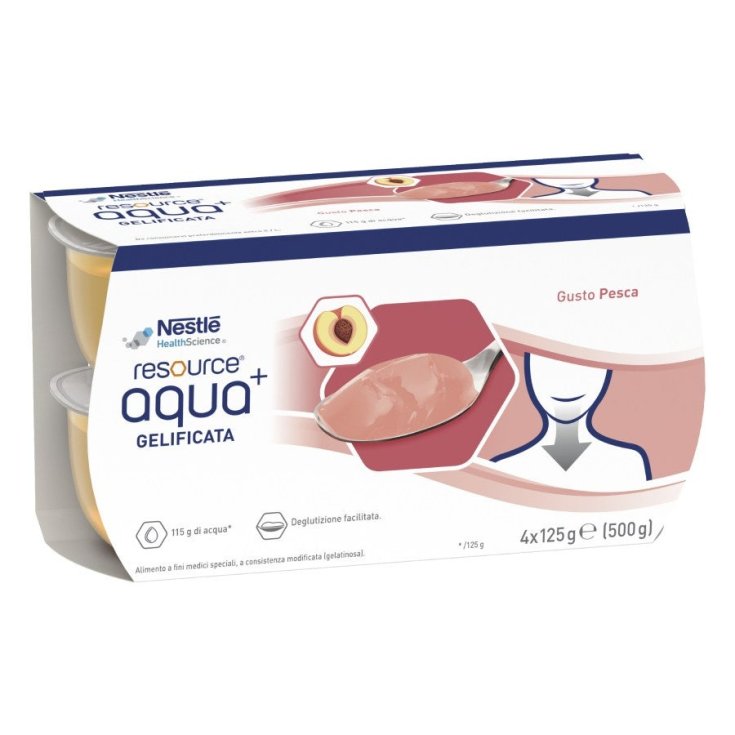 Resource&reg; Aqua+ Acqua Gelificata Pesca Nestl&eacute; 4x125g