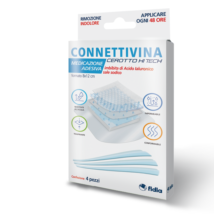 Connettivina Cerotto Hi Tech 8x12cm Fidia 4 Pezzi