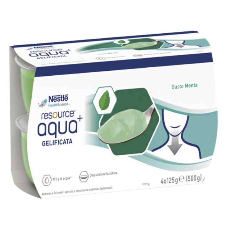 Resource&reg; Aqua+ Menta Nestl&egrave; 4x125g