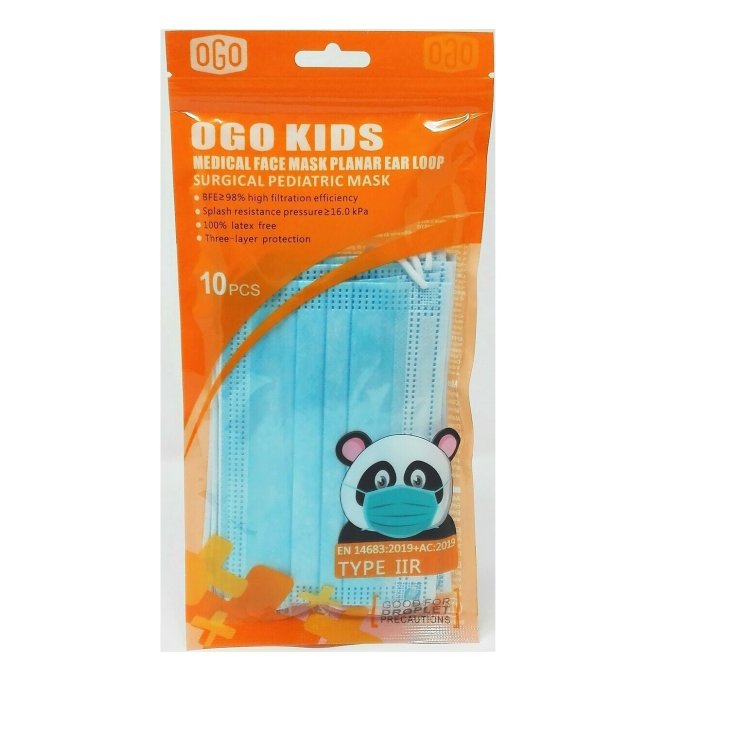 Ogo Kids Mascherina Chirurgica per Bambini Farvisan 10 Pezzi
