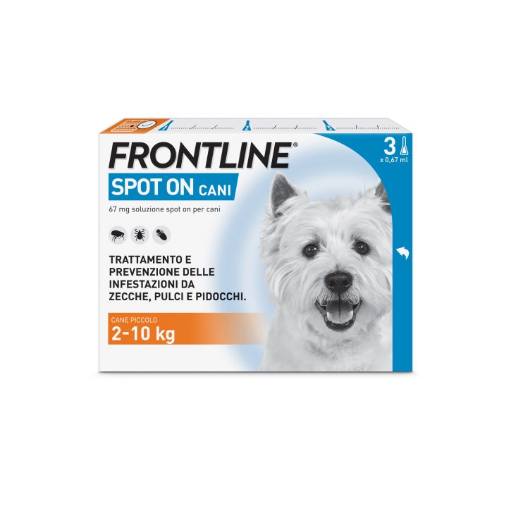Frontline Spot On Cani (2-10 Kg) 3 Pipette Antiparassitarie