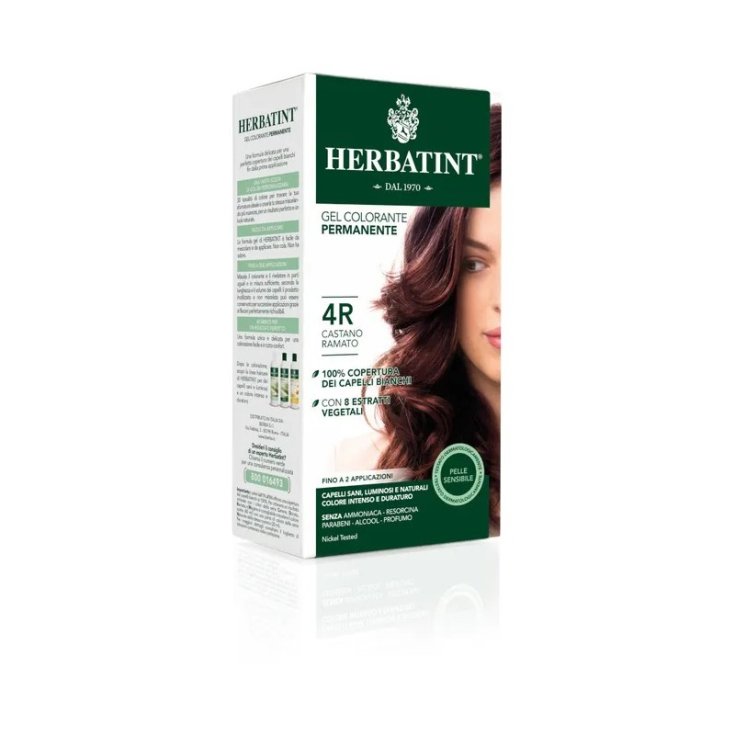 Gel Colorante Permanente 4R Castano Ramato Herbatint 150ml