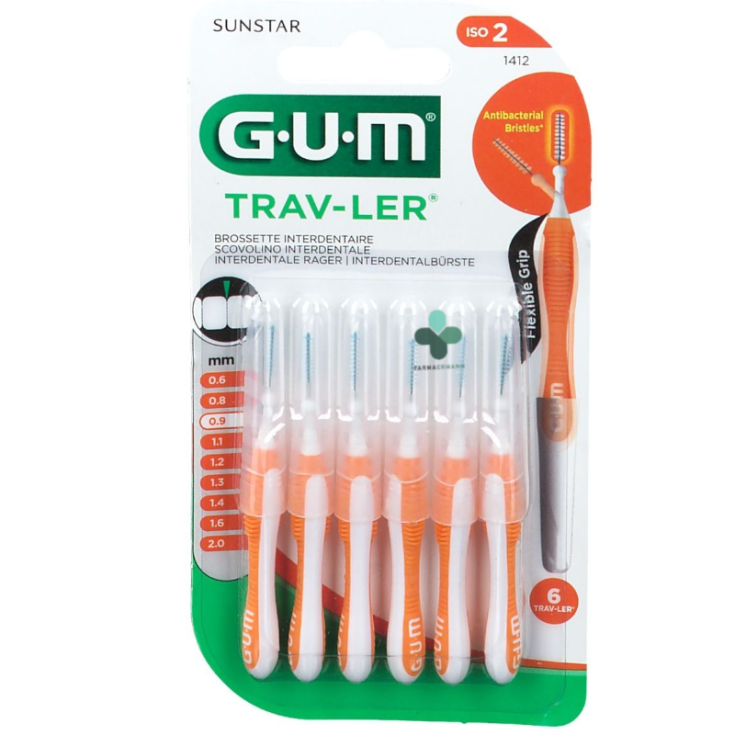Gum Trav-Ler 0.9 Arancio Sunstar 6 Pezzi