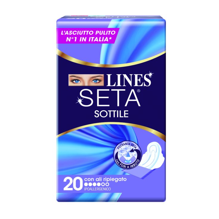 Sottile Con Ali Lines Seta 20 Assorbenti