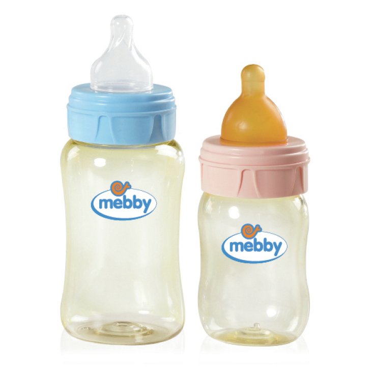 MEBBY Biberon PES LATTICE BLU 150ml