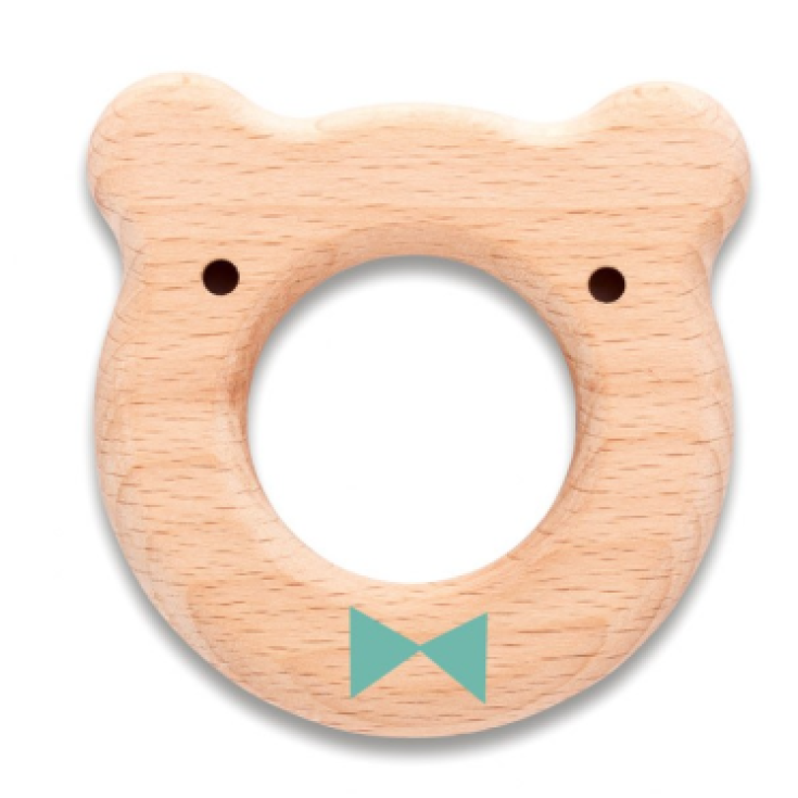 Anello Dentizione Legno Azzurro Suavinex
