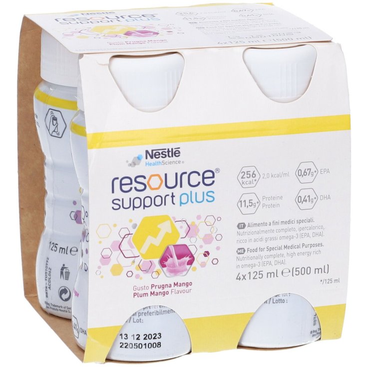 Resource Support Plus Prugna Mango Nestl&egrave; Health Science 4 x125ml