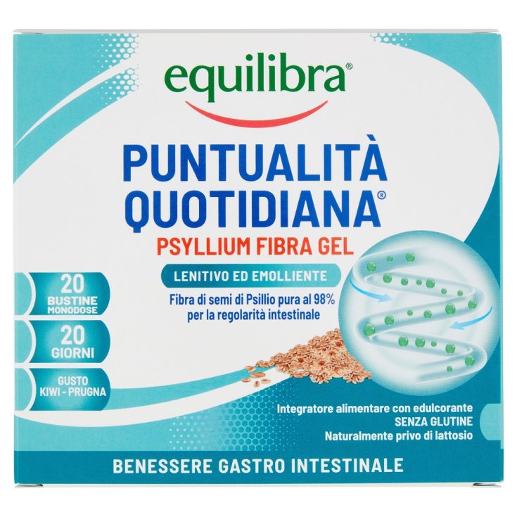 Puntualit&agrave; Quotidiana Psyllium Fibra Gel Equilibra 20 Bustine