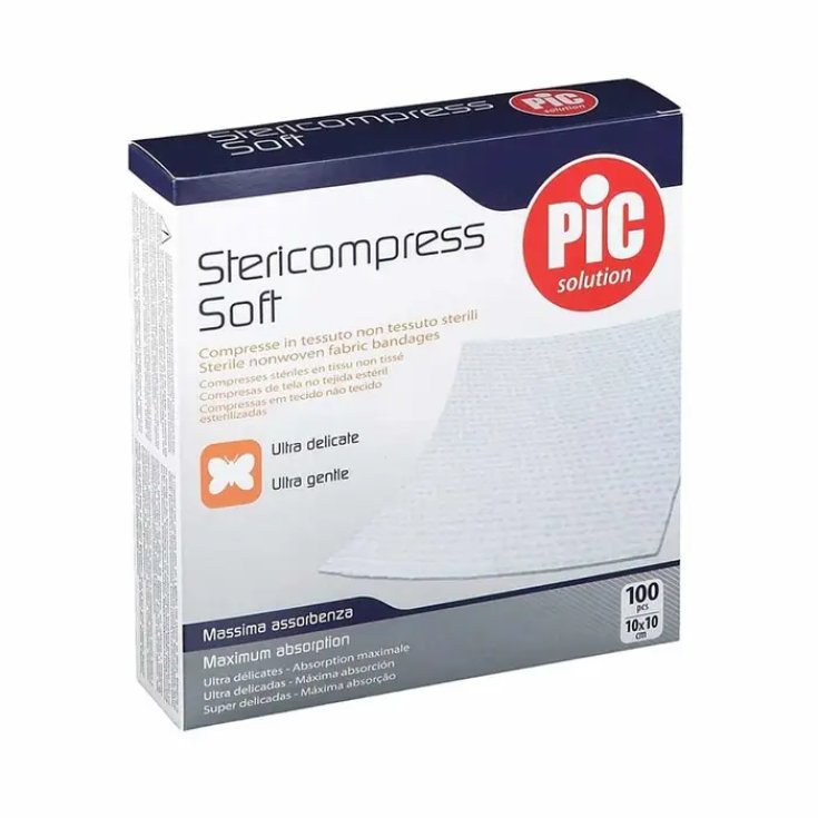 Stericompress Soft 10x10cm 100 Compresse in TNT Sterili PIC