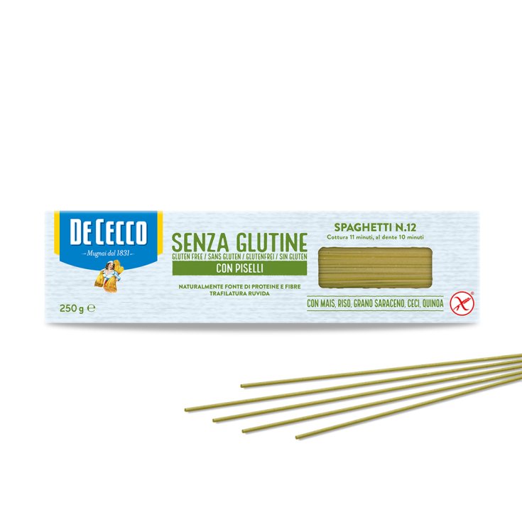 Spaghetti n&deg;12 Con Piselli De Cecco 250g