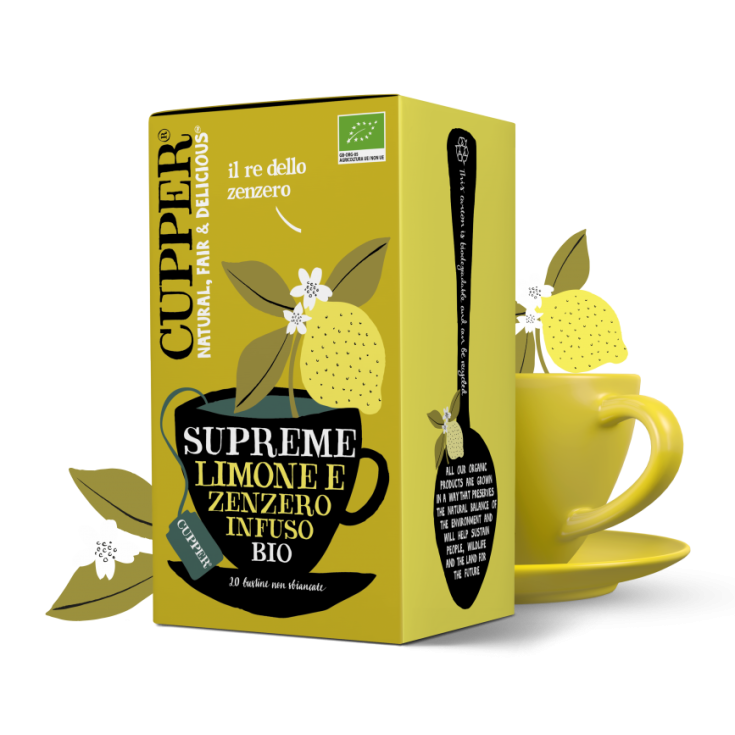 Infuso Biologico con Limone e Zenzero Cupper&reg; 20 Filtri