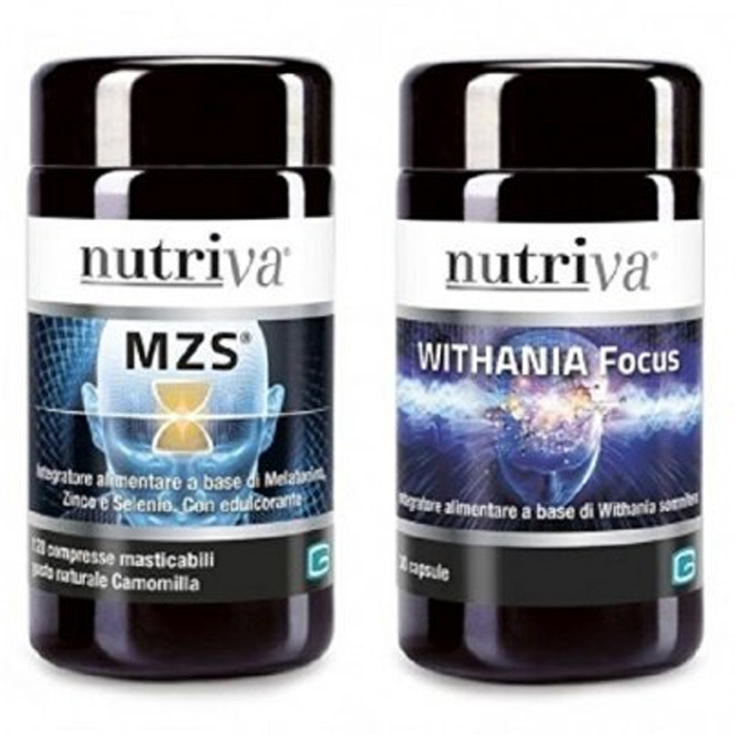 Nutriva&reg; MZS&reg; + Withania Focus 120 Compresse + 30 Capsule