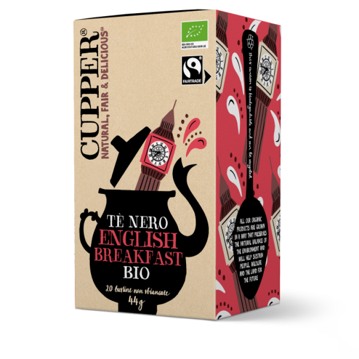 English Breakfast T&egrave; Nero Biologico Cupper&reg; 44g