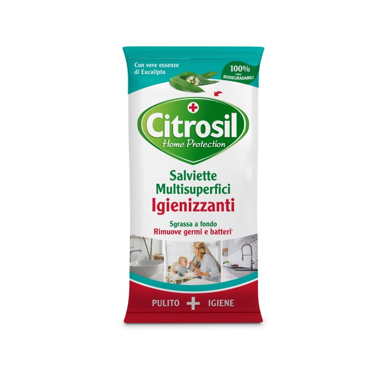 Salviette Multisuperfici Igienizzanti All'Eucalipto Citrosil Home Protection 40 Panni