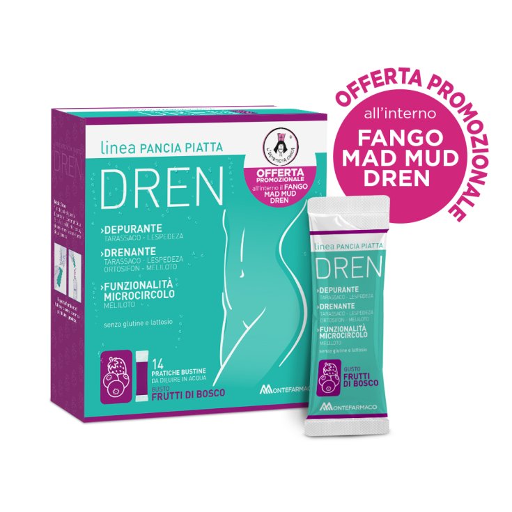 Pancia Piatta Dren Frutti Di Bosco MONTEFARMACO 14 StickPack