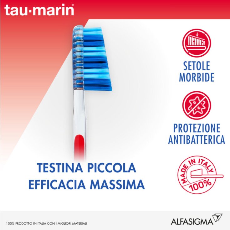 Tau Marin&reg; Spazzolino Professional 27 Setole Morbide - Colori Assortiti