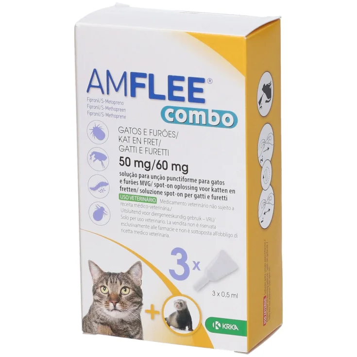 Amflee&reg; Combo 50mg/60mg Gatti e Furetti 3 Pipette