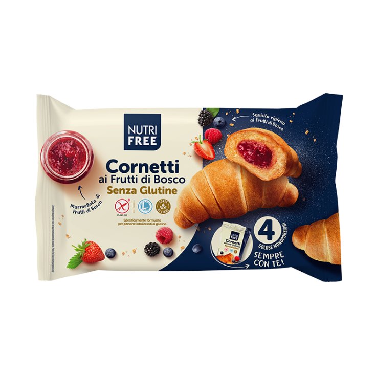 Cornetti ai Frutti di Bosco Nutrifree 4 Monoporzioni