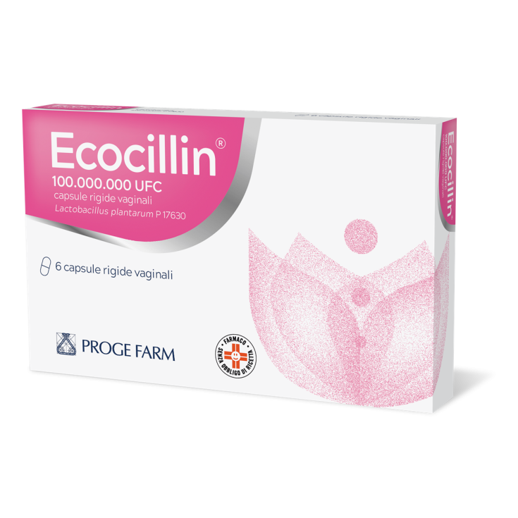Ecocillin&reg; Proge Farm&reg; 6 Capsule Vaginali Rigide