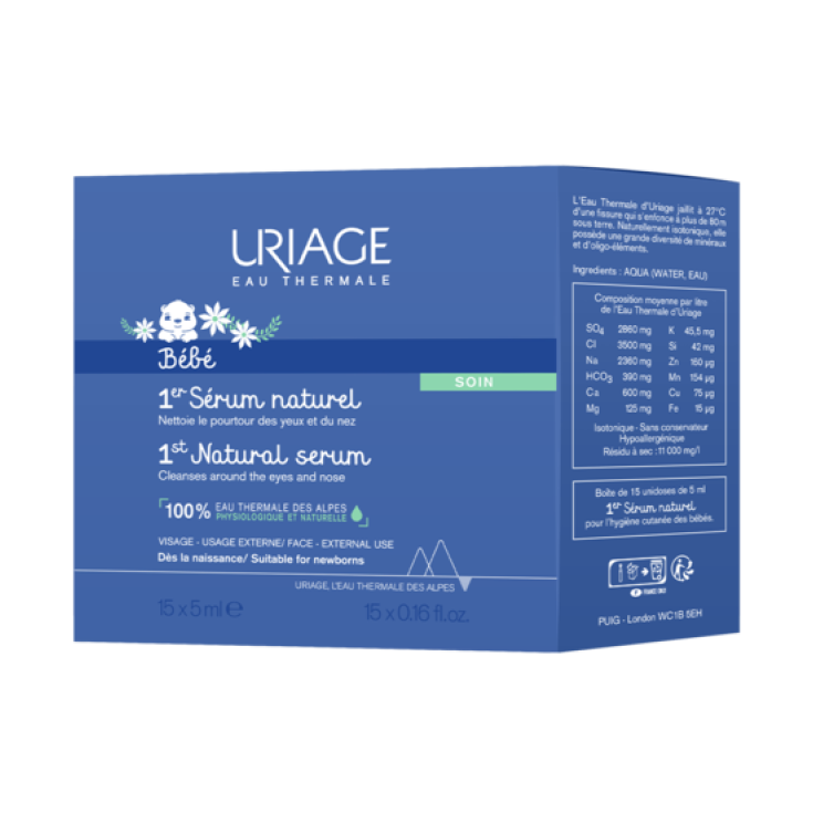 B&eacute;b&eacute; Siero Fisiologico Uriage 15x5ml