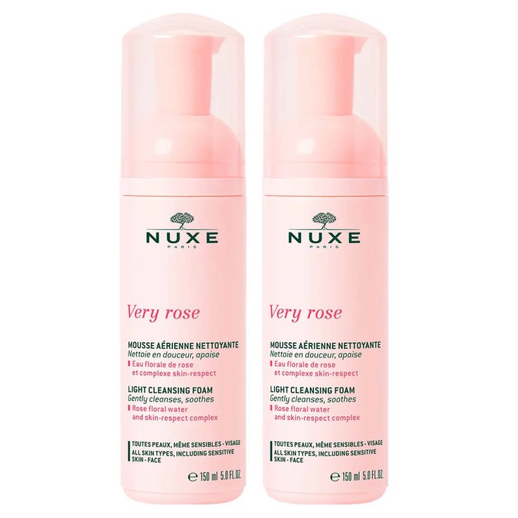 Duo Mousse Leggera Detergente Very Rose Nuxe 2x150ml