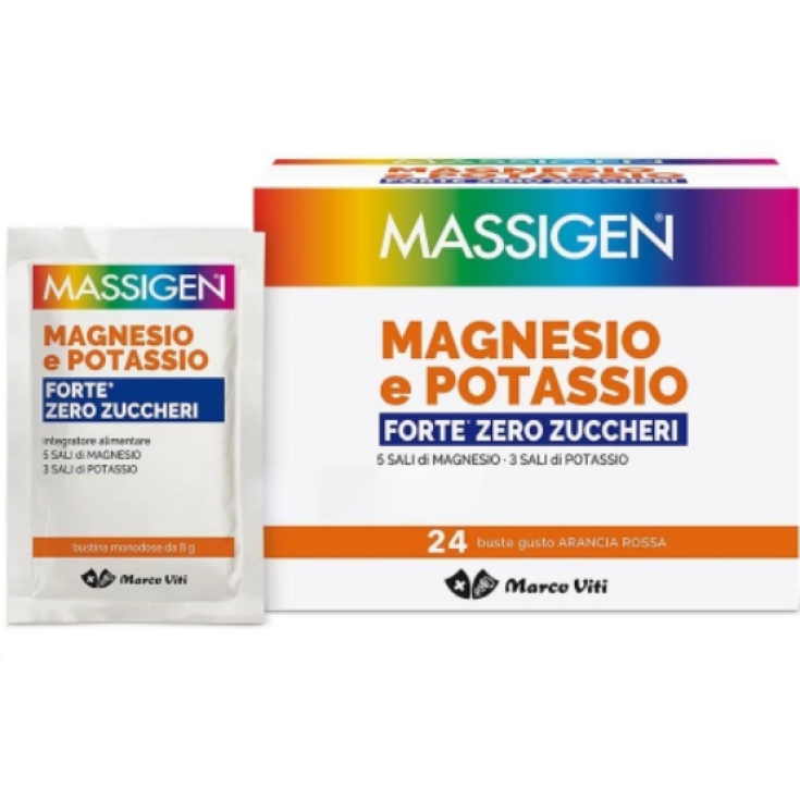 Massigen Magnesio E Potassio Forte Zero Zuccheri Marco Viti 24 Bustine