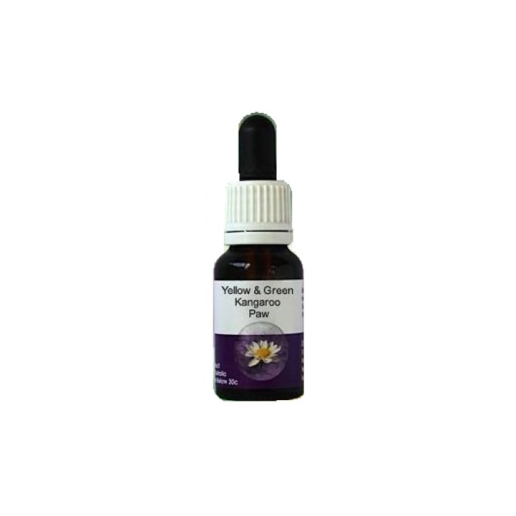 Yellow & Green Kangaroo Essenza Singola Australian Living Essences 15ml