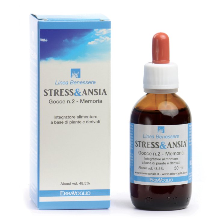 Stress & Ansia Gocce n. 2 Memoria ErbaVoglio 50ml