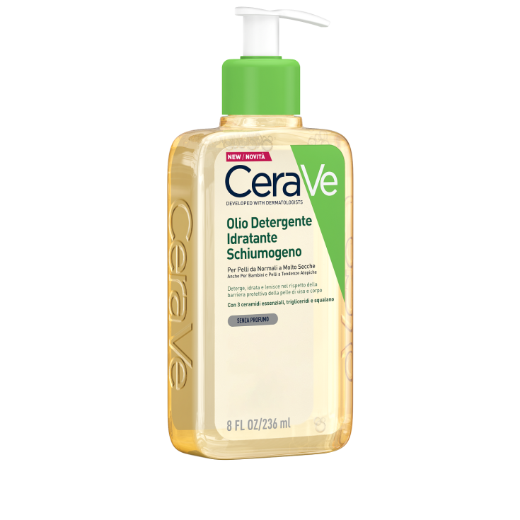 CeraVe Olio detergente idratante Deterge, idrata e lenisce, 236 ml