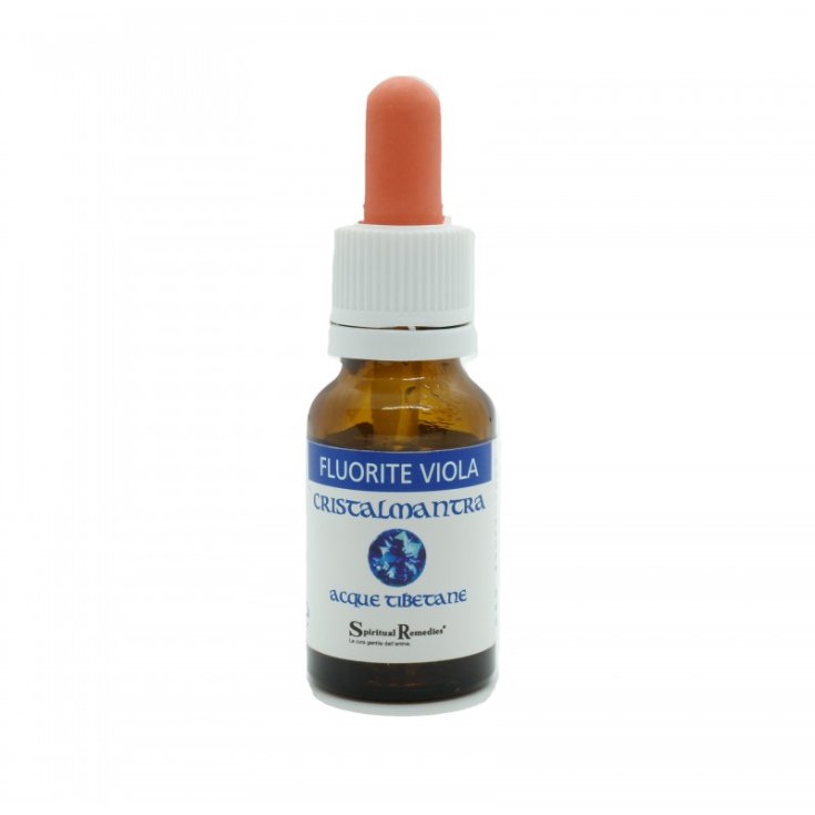 Fluorite Viola Essenza Singola Acque Tibetane Cristalmantra 15ml