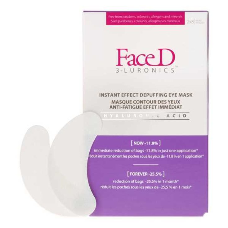 Maschera Defaticante Occhi FaceD 3-Luronics 8 Patch