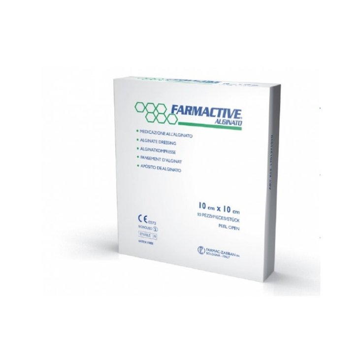 Farmactive Alginato 10x10cm 10 Medicazioni