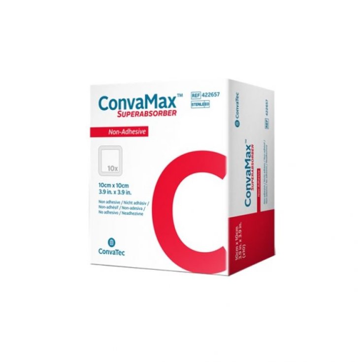 ConvaMax&nbsp;Superabsorber Non-Adhesive ConvaTec 10X10cm 10 Medicazioni