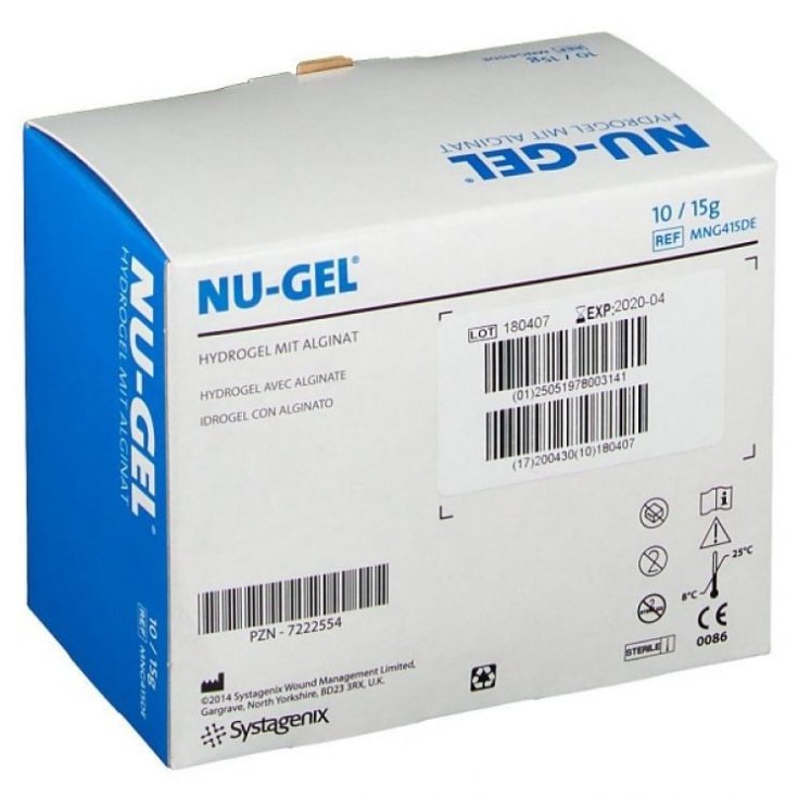 Nu-Gel&reg; Idrogel con Alginato 15g 10 Pezzi
