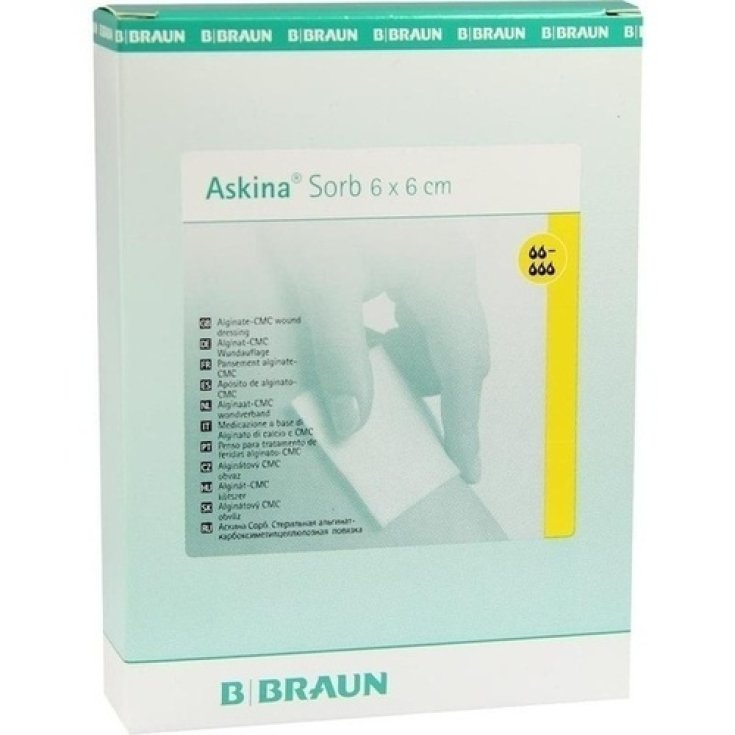 Askina Sorb 6x6cm 15 Medicazioni