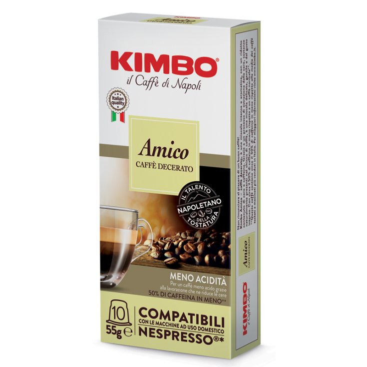 Amico Caff&egrave; Decerato Compatibili Nespresso KIMBO&reg; 10 Capsule