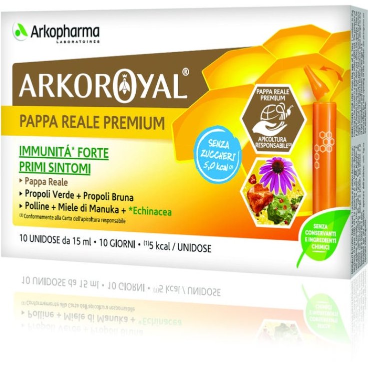 Arkoroyal&reg; Immunit&agrave; Forte Senza Zucchero Arkopharma - 10 Flaconcini Unidose