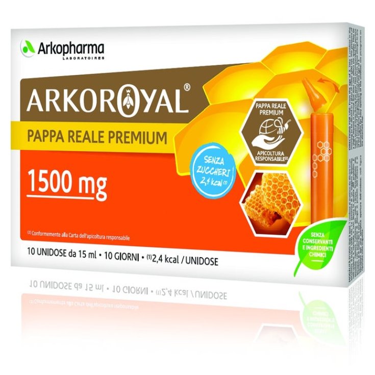 Arkoroyal&reg; Pappa Reale 1500mg Senza Zucchero Arkopharma&reg; 10x15ml