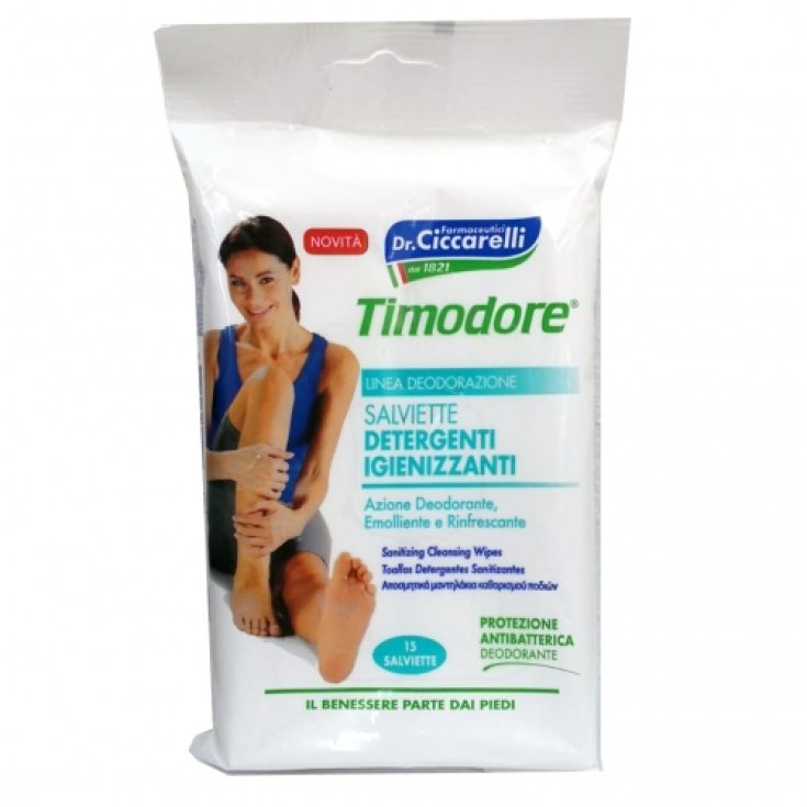 TIMODORE&reg; SALVIETTE DEO IGIENIZZANTI CICCARELLI 15 Pezzi