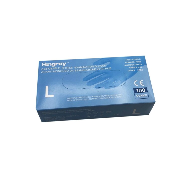 Guanto in Nitrile Hongray Taglia L 100 Pezzi