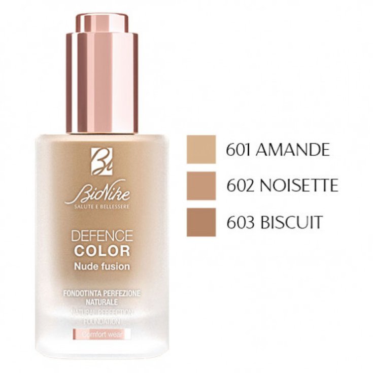 Fondotinta Perfezione Naturale Nude Fusion DEFENCE COLOR  BioNike 603 Biscuit 30ml