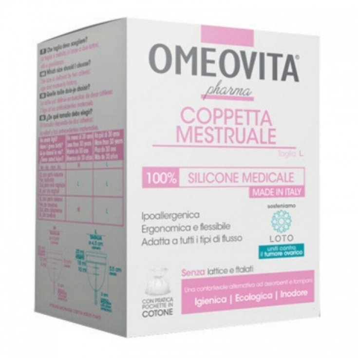 OMEOVITA&reg; Misura L Pharma 1 Coppetta Mestruale
