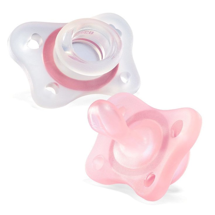 Gommottino PhysioForma CHICCO 2-6M Rosa 2 Succhietti PROMO