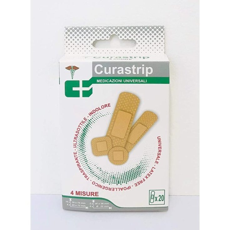 Curastrip Cerotto 4 Misure 20 Pezzi