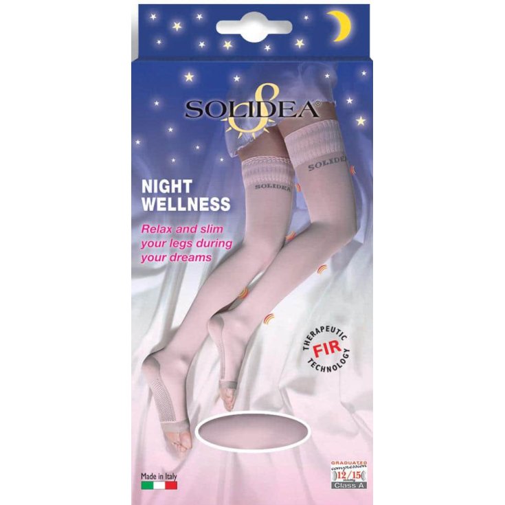 Night Wellness Calze Autoreggenti 70 Den Solidea&reg; Colore Nero Taglia XL 1 Paio