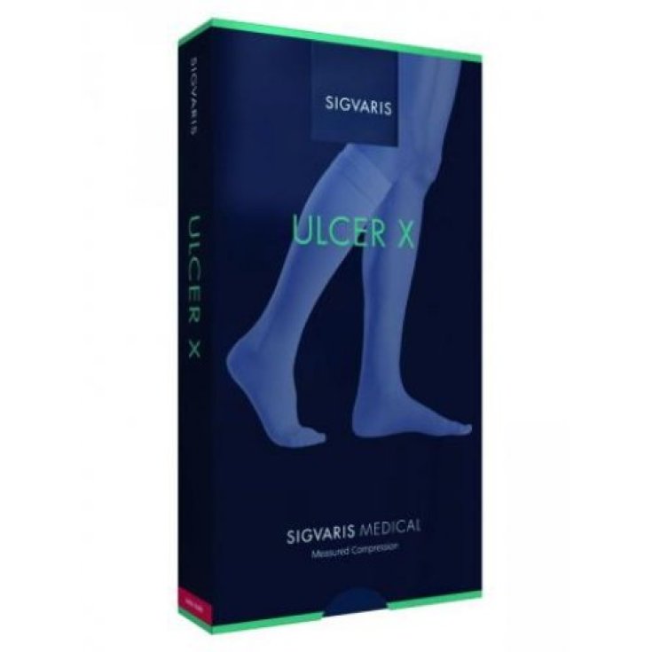 Gambaletto Ulcer X Sigvaris 503 Punta Aperta Beige Taglia L Corto