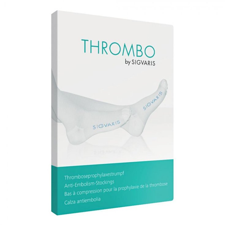 Autoreggente Thrombo Tg.M Corto&nbsp;P.Aperta Bianco Sigvaris